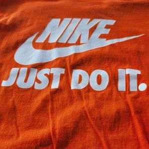 Men's Nike "Just Do It." Tee Long Sleeve Cotton Shirt 2XL